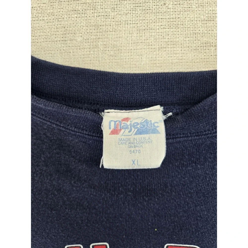 Vintage Majestic Cubs XL Sweatshirt Sweatshirt Cut Off Cropped Made In USA